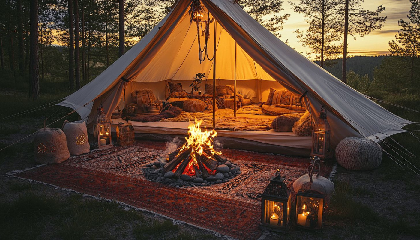 Glamping oder das Nomaden-Dekor: Wie das Campen das Design inspiriert