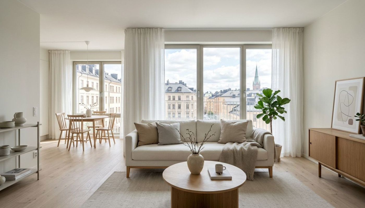 Minimalistisches Stilatelier: Ein Blick auf eine Wohnung in Stockholm