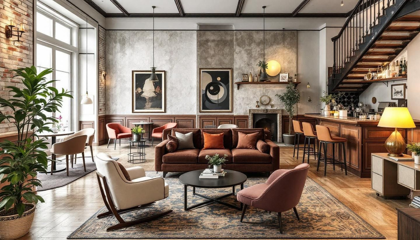 Wohnzimmer - Retro-Design und digitaler Komfort: das neue Hotel in Stockholm
