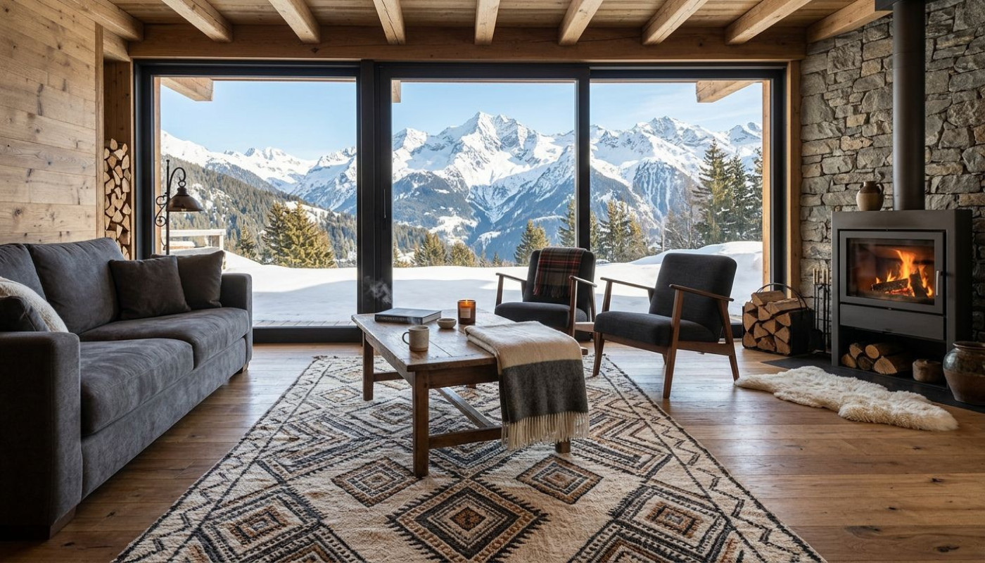 Wenn Teppiche aus dem Atlas auf moderne Chalets treffen