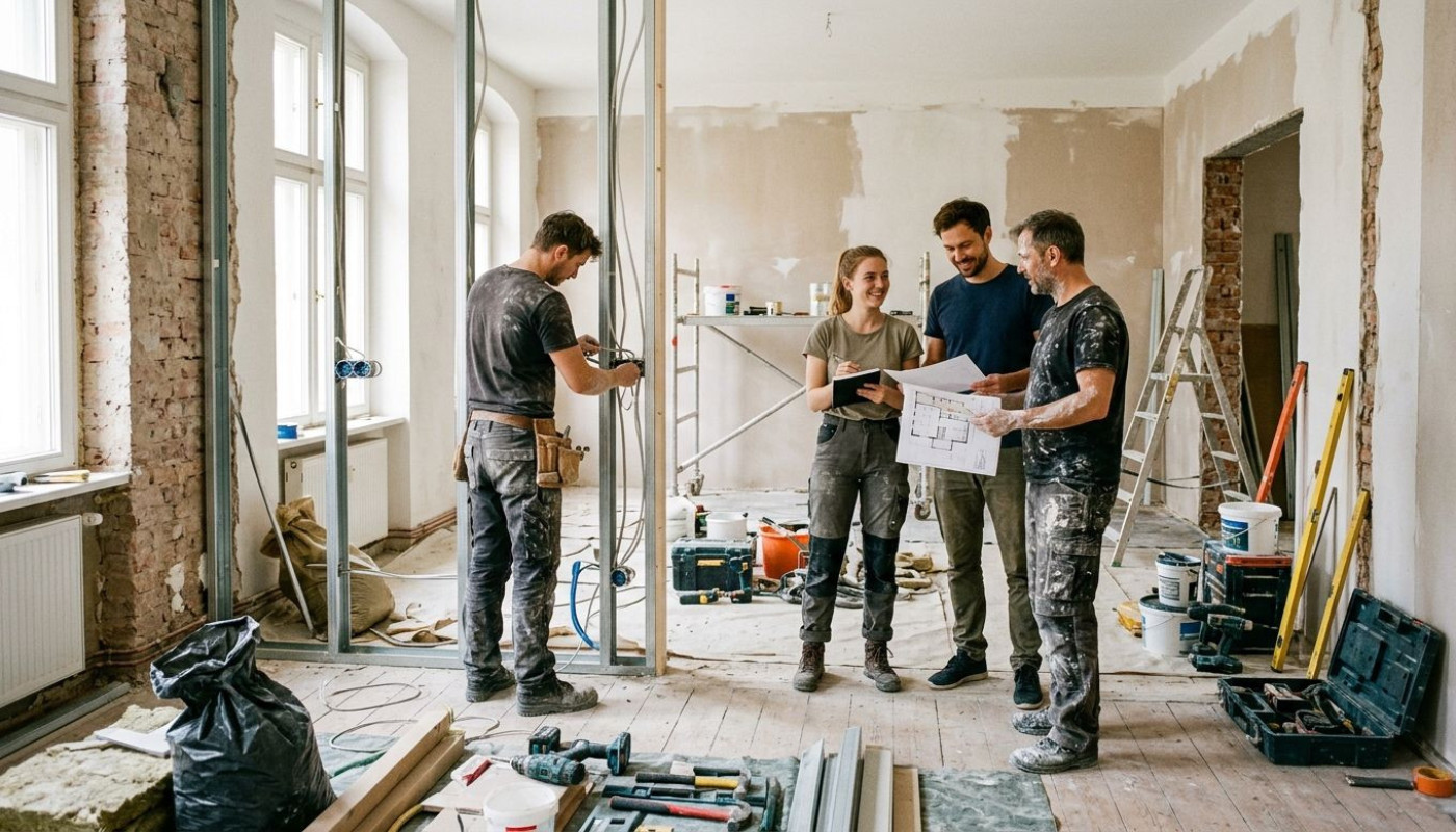 Wohnungsrenovierung: In welcher Reihenfolge sollten die Arbeiten durchgeführt werden?